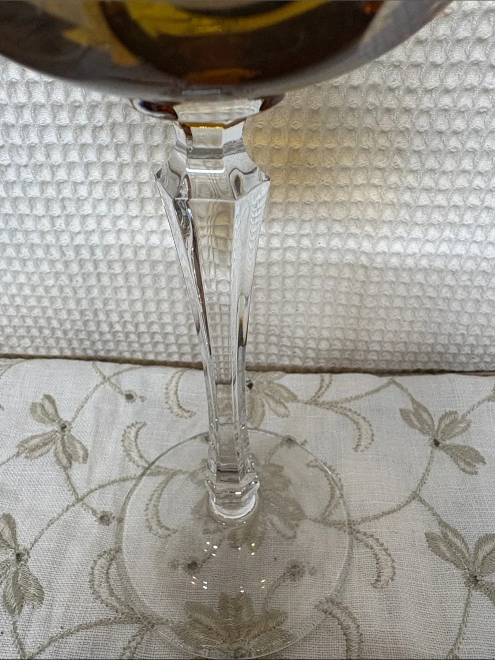 Hock wine glass